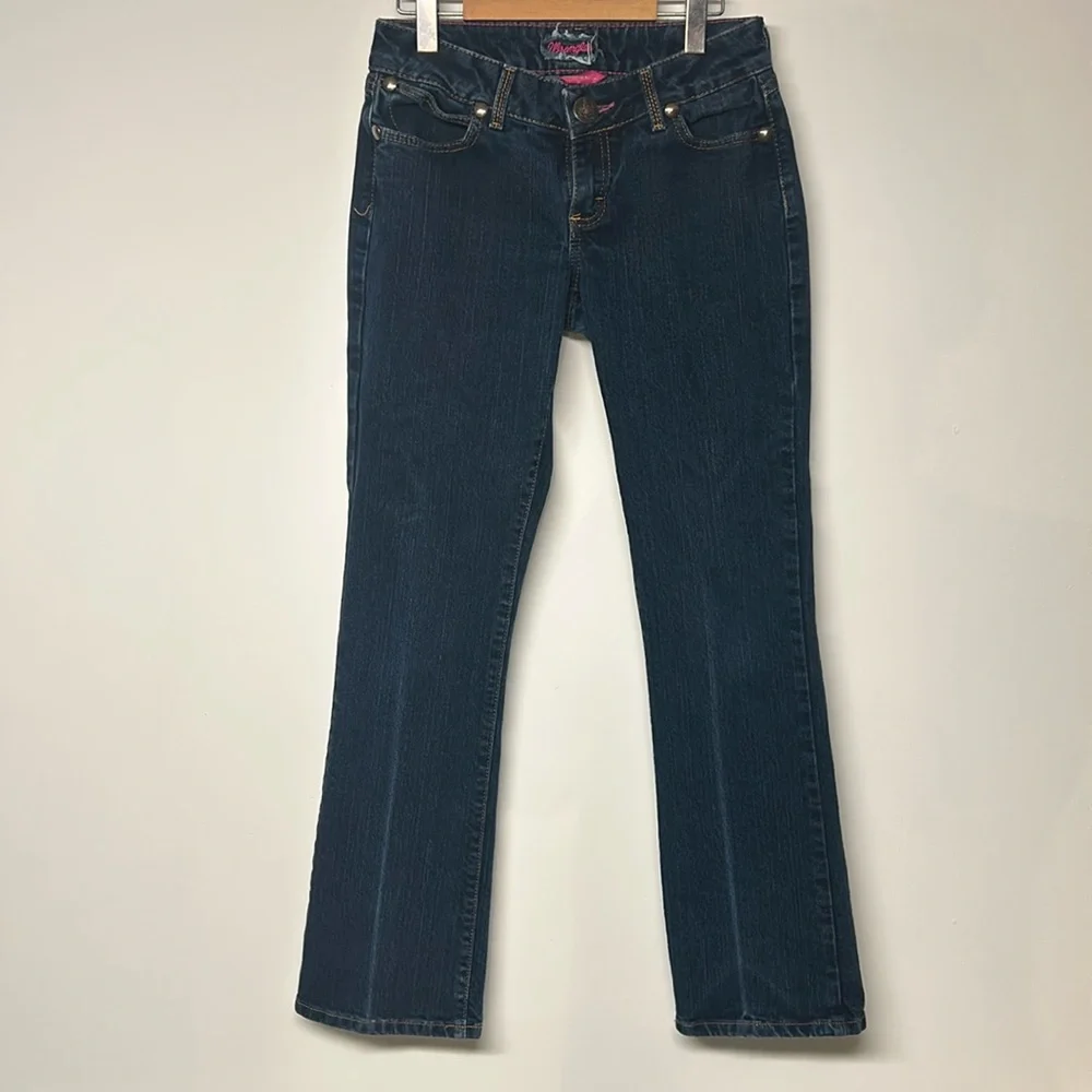 Wrangler Premium Patch Bootcut Denim Jeans - Picture 3 of 11